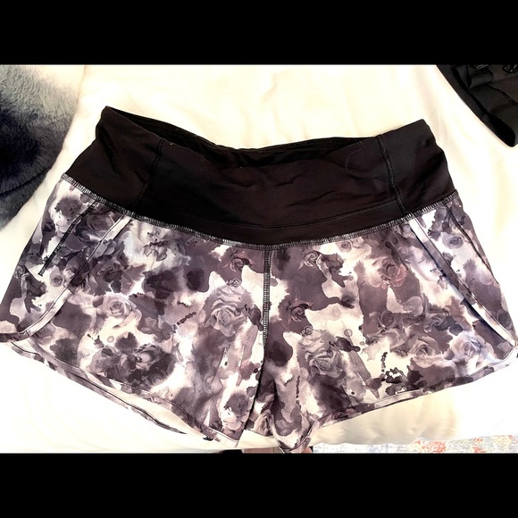 Lululemon Speed Up Short-Obscure Dusty Rose Floral - Picture 1 of 2